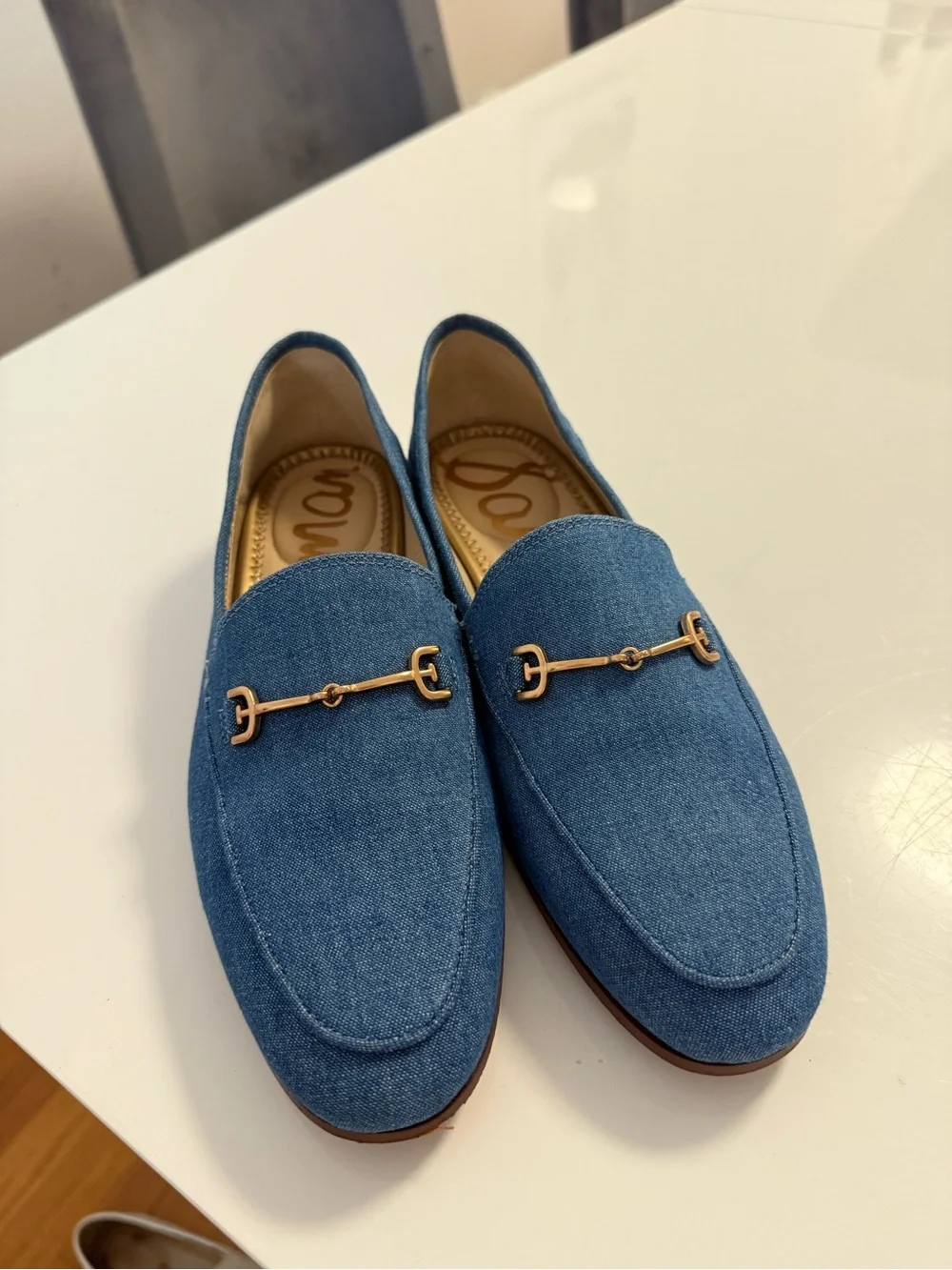 Sam Edelman denim loafers size  6.5